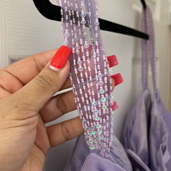 Custom Altered Lilac Gown- Empire Waist - Picture 5 of 9